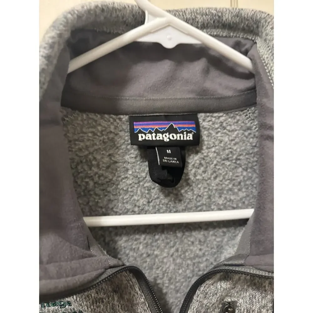Patagonia Jacket Mens Grey Full Zip Fleece Medium Ohio University Heritage‎ Med